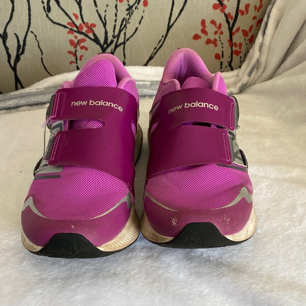 New Balance Kids' Fuchsia and Gray Sneakers